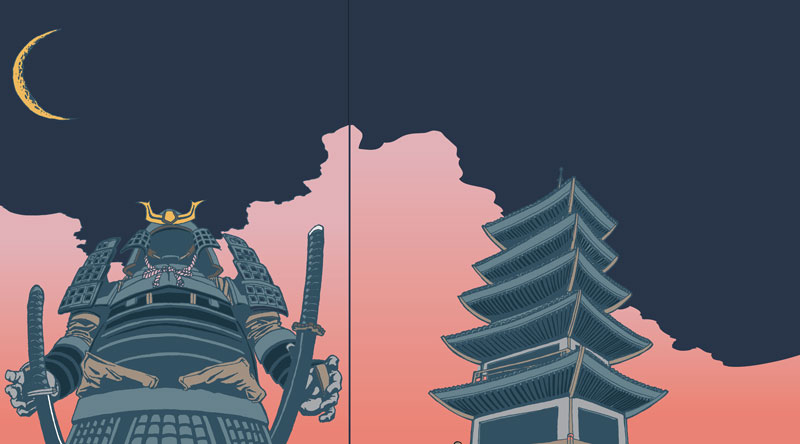 rodeway Shogun Illustration for Art on the Drive