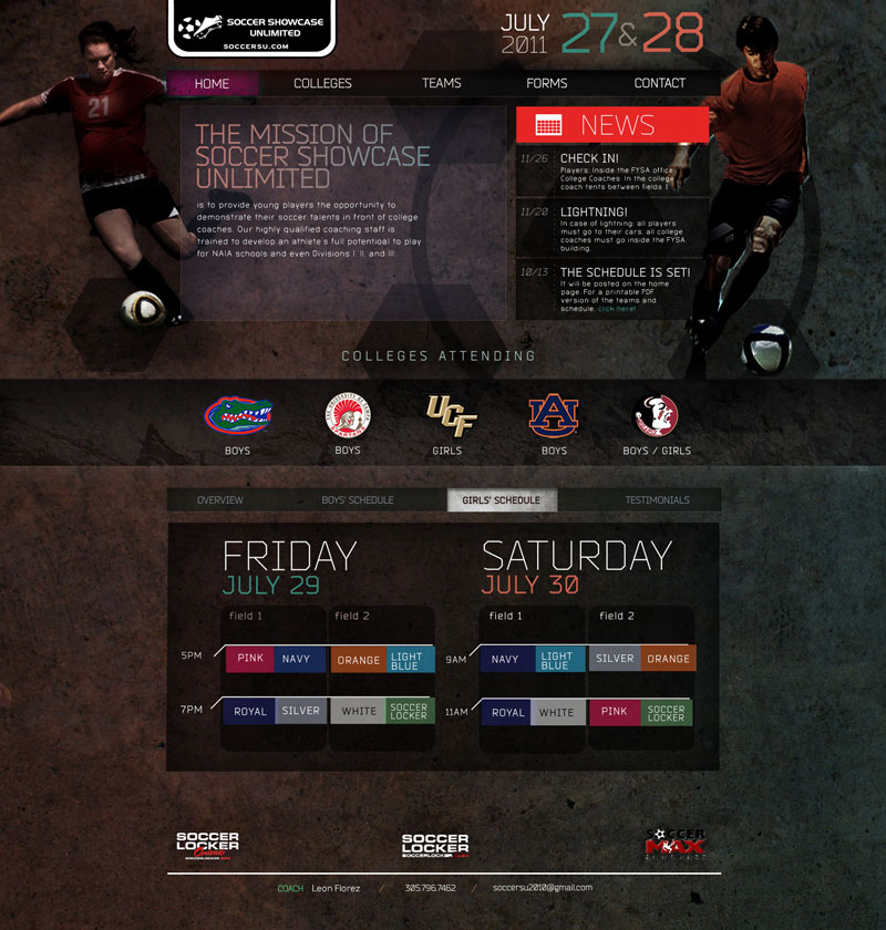 ssu_screen1 Soccer Showcase home page