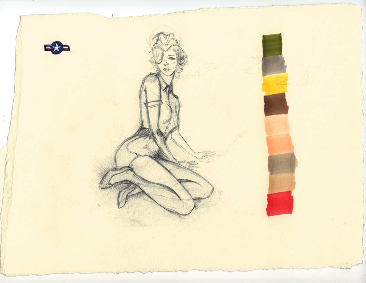 Pinup prelim sketch
